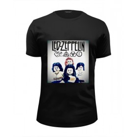 Мужская футболка Premium с принтом Led Zeppelin - toys в Санкт-Петербурге, Белый, черный, серый меланж, голубой: 100% хлопок, плотность 160 гр. Остальные цвета: 92% хлопок, 8% лайкра, плотность 170-180гр. |  | Тематика изображения на принте: 