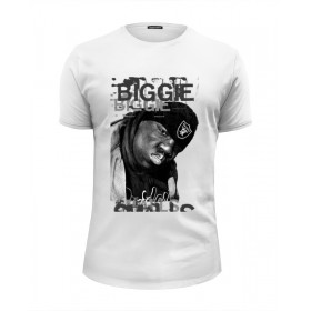 Мужская футболка Premium с принтом Notorious B.I.G. (Biggie Smalls) Hip Hop Legend в Санкт-Петербурге, Белый, черный, серый меланж, голубой: 100% хлопок, плотность 160 гр. Остальные цвета: 92% хлопок, 8% лайкра, плотность 170-180гр. |  | 