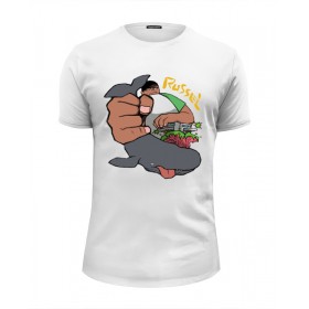 Мужская футболка Premium с принтом Gorillaz Russel в Санкт-Петербурге, Белый, черный, серый меланж, голубой: 100% хлопок, плотность 160 гр. Остальные цвета: 92% хлопок, 8% лайкра, плотность 170-180гр. |  | 