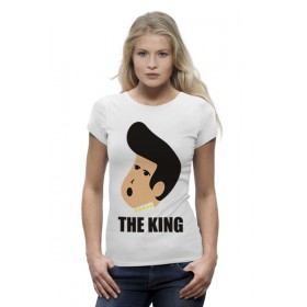 Женская футболка Premium с принтом Элвис Пресли (Elvis Presley) в Санкт-Петербурге,  |  | Тематика изображения на принте: 
