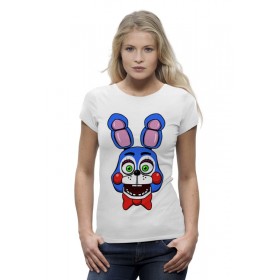 Женская футболка Premium с принтом Toy Bonnie (Пять ночей у Фредди) в Санкт-Петербурге,  |  | 