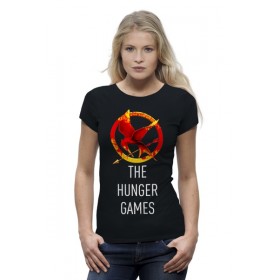 Женская футболка Premium с принтом Голодные Игры (The Hunger Games) в Санкт-Петербурге,  |  | 