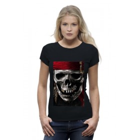 Женская футболка Premium с принтом пираты карибского моря в Санкт-Петербурге,  |  | 