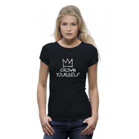 Женская футболка Premium с принтом Корона / Баския в Санкт-Петербурге,  |  | 