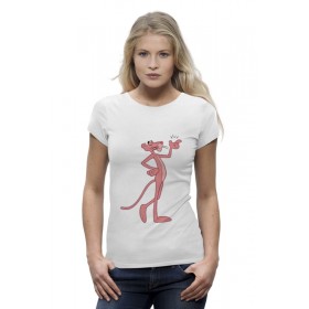 Женская футболка Premium с принтом Розовая пантера в Санкт-Петербурге,  |  | 