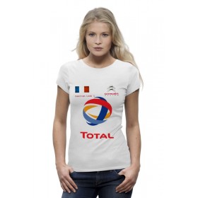 Женская футболка Premium с принтом WRC Sebastian Loeb в Санкт-Петербурге,  |  | 