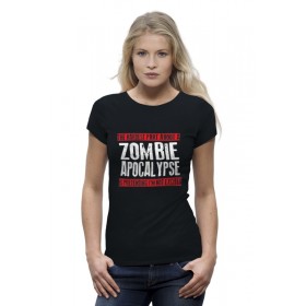 Женская футболка Premium с принтом Zombie Apocalypse в Санкт-Петербурге,  |  | 