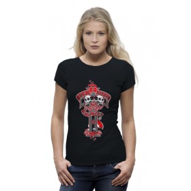 Женская футболка Premium с принтом Guns n roses в Санкт-Петербурге,  |  | 