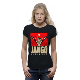 Женская футболка Premium с принтом Джанго х Боба Фетт (Django) в Санкт-Петербурге,  |  | 