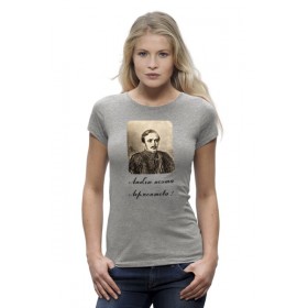 Женская футболка Premium с принтом Лермонтов в Санкт-Петербурге,  |  | 