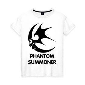 Женская футболка хлопок с принтом Dark Elf Mage - Phantom Summoner в Санкт-Петербурге, 100% хлопок | прямой крой, круглый вырез горловины, длина до линии бедер, слегка спущенное плечо | elf | lineage | phantom summoner