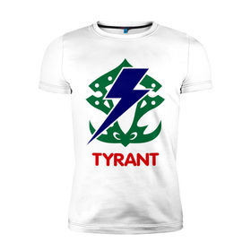 Мужская футболка премиум с принтом Orc Fighter - Tyrant в Санкт-Петербурге, 92% хлопок, 8% лайкра | приталенный силуэт, круглый вырез ворота, длина до линии бедра, короткий рукав | 