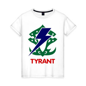 Женская футболка хлопок с принтом Orc Fighter - Tyrant в Санкт-Петербурге, 100% хлопок | прямой крой, круглый вырез горловины, длина до линии бедер, слегка спущенное плечо | 