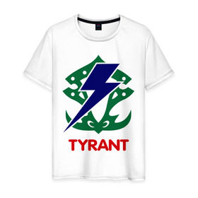 Мужская футболка хлопок с принтом Orc Fighter - Tyrant в Санкт-Петербурге, 100% хлопок | прямой крой, круглый вырез горловины, длина до линии бедер, слегка спущенное плечо. | 