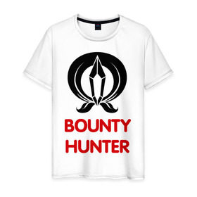 Мужская футболка хлопок с принтом Dwarf Fighter - Bounty Hunter в Санкт-Петербурге, 100% хлопок | прямой крой, круглый вырез горловины, длина до линии бедер, слегка спущенное плечо. | line age | lineage | компьютерные | линейка | охотник