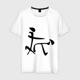 Мужская футболка хлопок с принтом Иероглиф раком в Санкт-Петербурге, 100% хлопок | прямой крой, круглый вырез горловины, длина до линии бедер, слегка спущенное плечо. | доги стайл | иероглиф