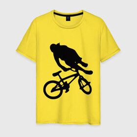 Мужская футболка хлопок с принтом Велоспорт в Санкт-Петербурге, 100% хлопок | прямой крой, круглый вырез горловины, длина до линии бедер, слегка спущенное плечо. | 
