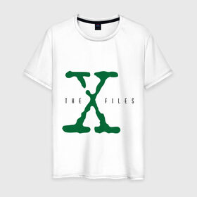 Мужская футболка хлопок с принтом X files в Санкт-Петербурге, 100% хлопок | прямой крой, круглый вырез горловины, длина до линии бедер, слегка спущенное плечо. | x files | секретные материалы