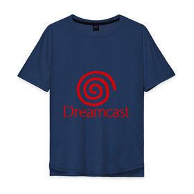 Мужская футболка хлопок Oversize с принтом Dreamcast в Санкт-Петербурге, 100% хлопок | свободный крой, круглый ворот, “спинка” длиннее передней части | dreamcast | sega | видеоигры | приставки | сега