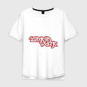 Мужская футболка хлопок Oversize с принтом Linkin Park (2) в Санкт-Петербурге, 100% хлопок | свободный крой, круглый ворот, “спинка” длиннее передней части | 