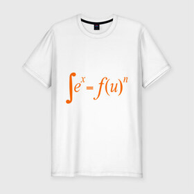 Мужская футболка премиум с принтом Sex Fun в Санкт-Петербурге, 92% хлопок, 8% лайкра | приталенный силуэт, круглый вырез ворота, длина до линии бедра, короткий рукав | Тематика изображения на принте: забава | интеграл | переменная | уравнение | формула