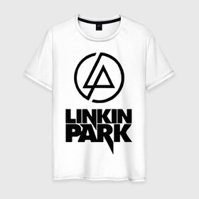 Мужская футболка хлопок с принтом Linkin Park в Санкт-Петербурге, 100% хлопок | прямой крой, круглый вырез горловины, длина до линии бедер, слегка спущенное плечо. | linkin | linkin park | park | линкин парк