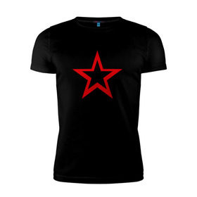 Мужская футболка премиум с принтом Советский парень в Санкт-Петербурге, 92% хлопок, 8% лайкра | приталенный силуэт, круглый вырез ворота, длина до линии бедра, короткий рукав | звезда | парень | символ | советский | социализм | союз | ссср