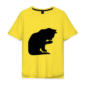 Мужская футболка хлопок Oversize с принтом Котёнок умывается в Санкт-Петербурге, 100% хлопок | свободный крой, круглый ворот, “спинка” длиннее передней части | забавные кошки | котёнок | котёнок умывается | котята | кошки | прикольные кошки
