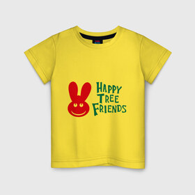 Детская футболка хлопок с принтом Happy Tree Friend в Санкт-Петербурге, 100% хлопок | круглый вырез горловины, полуприлегающий силуэт, длина до линии бедер | 