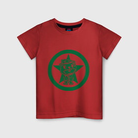Детская футболка хлопок с принтом Животное Happy Three Friends в Санкт-Петербурге, 100% хлопок | круглый вырез горловины, полуприлегающий силуэт, длина до линии бедер | 