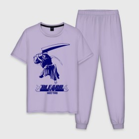 Мужская пижама хлопок с принтом Bleach в Санкт-Петербурге, 100% хлопок | брюки и футболка прямого кроя, без карманов, на брюках мягкая резинка на поясе и по низу штанин
 | 