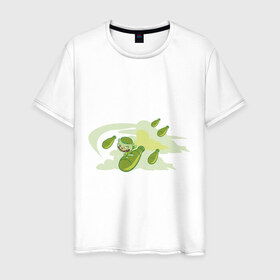 Мужская футболка хлопок с принтом Happy tree friend (9) в Санкт-Петербурге, 100% хлопок | прямой крой, круглый вырез горловины, длина до линии бедер, слегка спущенное плечо. | 