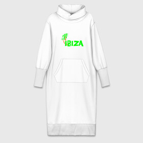 Платье удлиненное хлопок с принтом Ibiza в Санкт-Петербурге,  |  | ibiza | ибица | пальмы | фестиваль