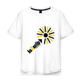 Мужская футболка хлопок Oversize с принтом kaZantip (1) в Санкт-Петербурге, 100% хлопок | свободный крой, круглый ворот, “спинка” длиннее передней части | kazan | kazantip | казан | казантип | фестиваль