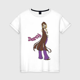 Женская футболка хлопок с принтом WinX darcy в Санкт-Петербурге, 100% хлопок | прямой крой, круглый вырез горловины, длина до линии бедер, слегка спущенное плечо | darcy | winx | винкс