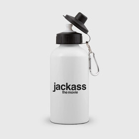 Бутылка спортивная с принтом Jackass The Movie (Чудаки) в Санкт-Петербурге, металл | емкость — 500 мл, в комплекте две пластиковые крышки и карабин для крепления | джонни ноксвилл | придурки | чудаки