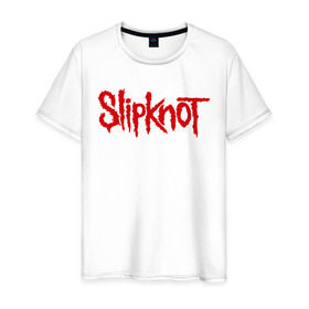 Мужская футболка хлопок с принтом Slipknot (1) в Санкт-Петербурге, 100% хлопок | прямой крой, круглый вырез горловины, длина до линии бедер, слегка спущенное плечо. | metall | punk | rock | slipknot | метал | металл | нью метал | панк | панк рок | рок