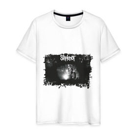 Мужская футболка хлопок с принтом Slipknot (2) в Санкт-Петербурге, 100% хлопок | прямой крой, круглый вырез горловины, длина до линии бедер, слегка спущенное плечо. | metal | rock | slipknot | метал | рок | слипкнот | слипнот