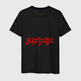 Мужская футболка хлопок с принтом Alice Cooper (2) в Санкт-Петербурге, 100% хлопок | прямой крой, круглый вырез горловины, длина до линии бедер, слегка спущенное плечо. | alice cooper | metal | rock | логотип | метал | музыка | музыкант | рок | рок музыка | элис купер