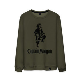 Мужской свитшот хлопок с принтом Capitan Morgan в Санкт-Петербурге, 100% хлопок |  | capitan morgan | бар | бармен | капитан морган