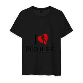 Мужская футболка хлопок с принтом Доктор Хаус 9 в Санкт-Петербурге, 100% хлопок | прямой крой, круглый вырез горловины, длина до линии бедер, слегка спущенное плечо. | everybody lies | haus | house | все лгут | доктор | хауз | хаус | хью лори