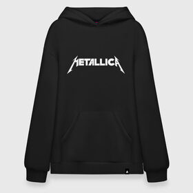 Худи SuperOversize хлопок с принтом Metallica в Санкт-Петербурге, 70% хлопок, 30% полиэстер, мягкий начес внутри | карман-кенгуру, эластичная резинка на манжетах и по нижней кромке, двухслойный капюшон
 | rock