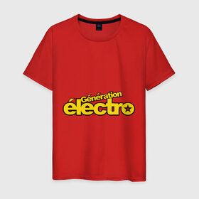Мужская футболка хлопок с принтом Electro generation в Санкт-Петербурге, 100% хлопок | прямой крой, круглый вырез горловины, длина до линии бедер, слегка спущенное плечо. | Тематика изображения на принте: electro | electro generation | tectonik | музыка | поколение | танец | танцы | тектоник | электронная | электронное