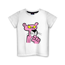 Детская футболка хлопок с принтом Розовая пантера (3) в Санкт-Петербурге, 100% хлопок | круглый вырез горловины, полуприлегающий силуэт, длина до линии бедер | pink panther | розовая пантера