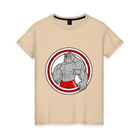 Женская футболка хлопок с принтом bulldog в Санкт-Петербурге, 100% хлопок | прямой крой, круглый вырез горловины, длина до линии бедер, слегка спущенное плечо | powerlifting