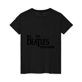 Женская футболка хлопок с принтом The Beatles (2) в Санкт-Петербурге, 100% хлопок | прямой крой, круглый вырез горловины, длина до линии бедер, слегка спущенное плечо | 60s | 60е | beatles | битлз | битлс | битлы | леннон | ленон | макартни | ретро