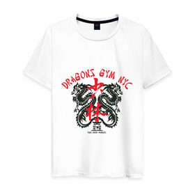 Мужская футболка хлопок с принтом karate3 в Санкт-Петербурге, 100% хлопок | прямой крой, круглый вырез горловины, длина до линии бедер, слегка спущенное плечо. | Тематика изображения на принте: 