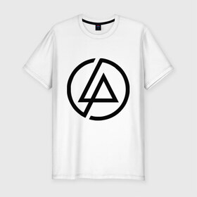 Мужская футболка премиум с принтом Linkin park (5) в Санкт-Петербурге, 92% хлопок, 8% лайкра | приталенный силуэт, круглый вырез ворота, длина до линии бедра, короткий рукав | linkin | park | линкин парк