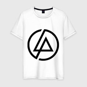Мужская футболка хлопок с принтом Linkin park (5) в Санкт-Петербурге, 100% хлопок | прямой крой, круглый вырез горловины, длина до линии бедер, слегка спущенное плечо. | linkin | park | линкин парк