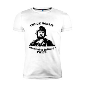 Мужская футболка премиум с принтом Чак Норрис (2) в Санкт-Петербурге, 92% хлопок, 8% лайкра | приталенный силуэт, круглый вырез ворота, длина до линии бедра, короткий рукав | chuck norris | чак норрис
